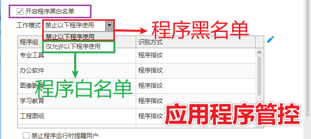 网络管理软件有哪些?一款受欢迎的网络管理软件推荐,2026最新发现!(图2) 程序黑名单、白名单.png